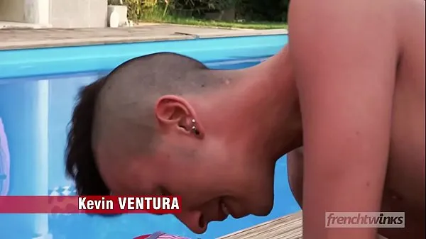 XXX Uma sessão louca à beira da piscina entre Chris Loan e Kevin Ventura energia Filmes