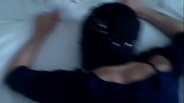 XXX Fucking my hooded hot wife in a leather muzzle, while she wears leggings and a blouse 에너지 영화