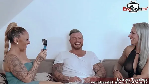 XXX Milfs de sport allemands faisant un trio anal avec tatouage Films énergétiques