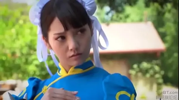 XXX Межрасовый косплей Chun li энергетических фильмов