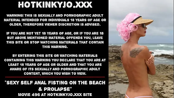 XXX Sexy self anal fisting on the beach & prolapse 에너지 영화