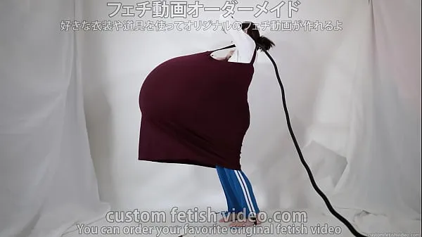 XXX Balloon fetish for inflating balloons in clothes 에너지 영화